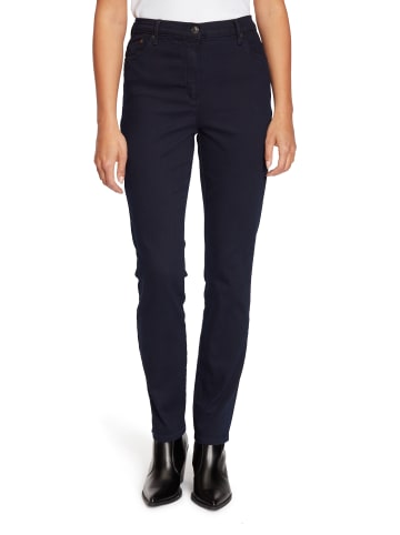 Betty Barclay Stretch-Hose mit hohem Bund in Dark Blue Denim