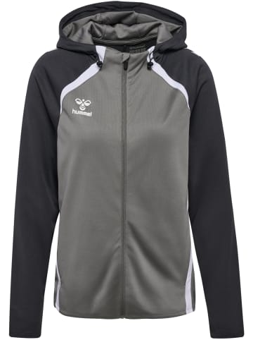 Hummel Reißverschluss Jacke Daumenlöcher Hmllead Damen in STEEL GRAY/ASPHALT