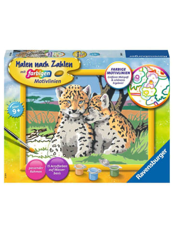 Ravensburger Malprodukte Kleine Leoparden Malen nach Zahlen Kinder 9-99 Jahre in bunt