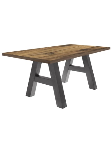 58 aufm Kessel ESSZIMMERTISCH Elia 4 160 x 90 x 75 Esstisch Graphit/Plankeneiche