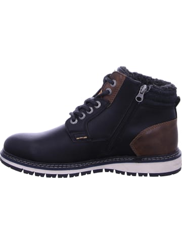 TOM TAILOR Denim Schnürstiefel Mit Tex-Membran in schwarz