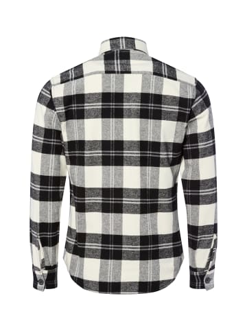 Nils Sundström Hemd in weiß schwarz - 0002