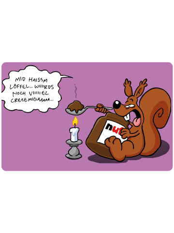 Ralph Ruthe Ralph Ruthe Frühstücksbrettchen in lila