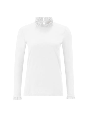 Rich & Royal Organic Slub Frill Longsleeve in White