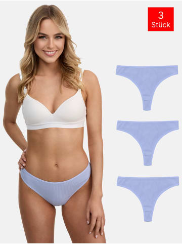 Tazzio 3er-Set: String "F933" in Blau