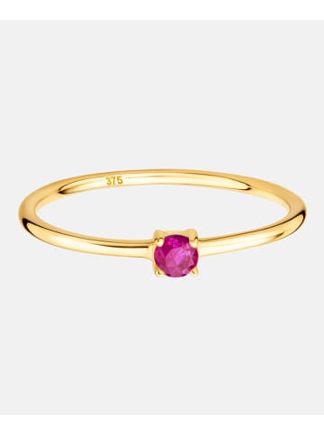 Diamant L'éternel Ring aus 375 Gelbgold mit Rubin