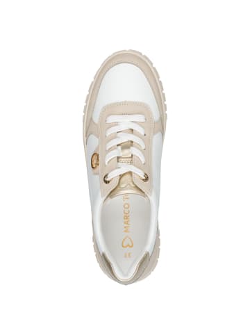 Marco Tozzi Sneaker in WHITE/DUNE