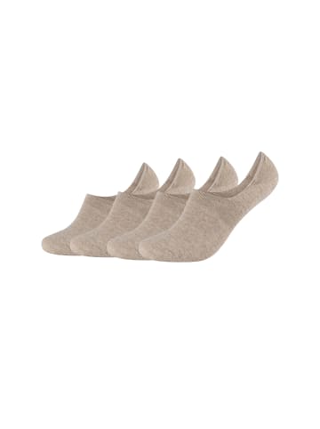 s.Oliver Füßlinge 4er Pack sand melange