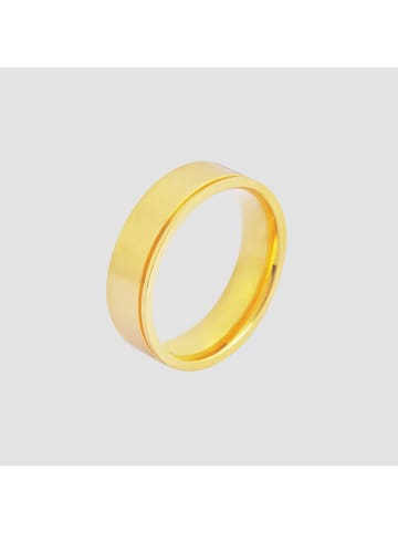 Adeliás Herren Ring aus Edelstahl in gold