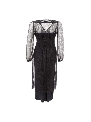 Lardini Schwarz Nylon Casual Kleid