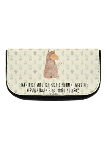 Mr. & Mrs. Panda Kulturbeutel Alpaka Fahne mit Spruch in Kaktus Grün