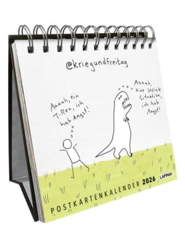 LAPPAN Kalender - kriegundfreitag: Postkartenkalender 2026