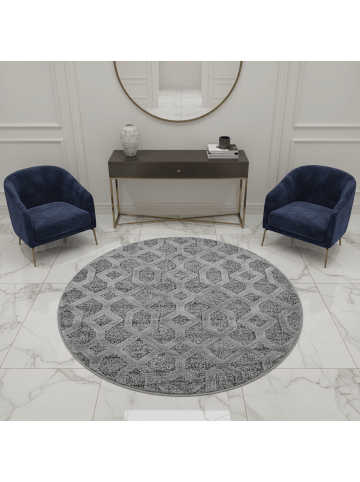 KADIMA DESIGN Teppich 3D Waschbar Geometrisch EISACK Strapazierfähig OEKO-TEX