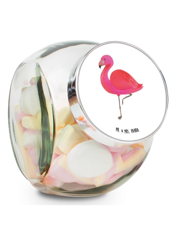 Mr. & Mrs. Panda Teedose Flamingo Classic ohne Spruch in Weiß