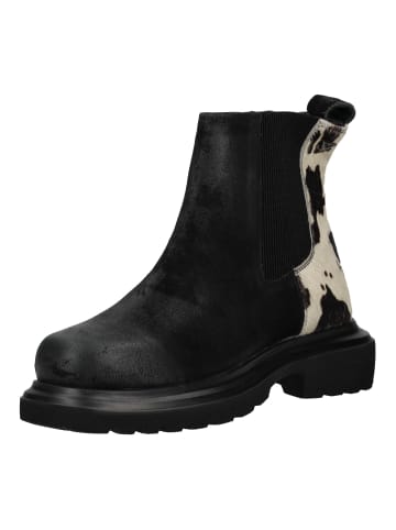 Lazamani Stiefelette in Schwarz/Weiß