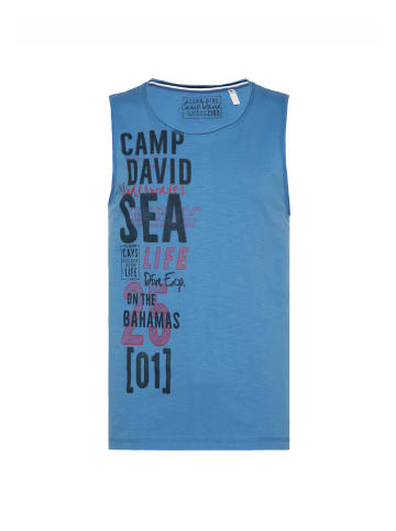 CAMP DAVID  Tanktop in blau