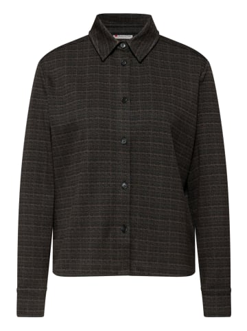 Street One Jaquard Shirtcoll Bluse in Black