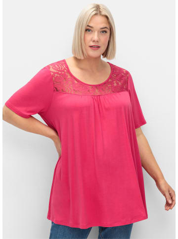 sheego T-Shirt in sorbet pink
