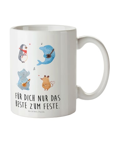 Mr. & Mrs. Panda Plastikbecher Big Einheit mit Spruch in Weiß