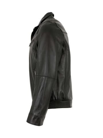 MADDOX Lederblouson Lammnappa in Schwarz