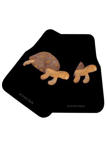 Mr. & Mrs. Panda Automatte Schildkröte MHerzieren ohne Spruch in Schwarz