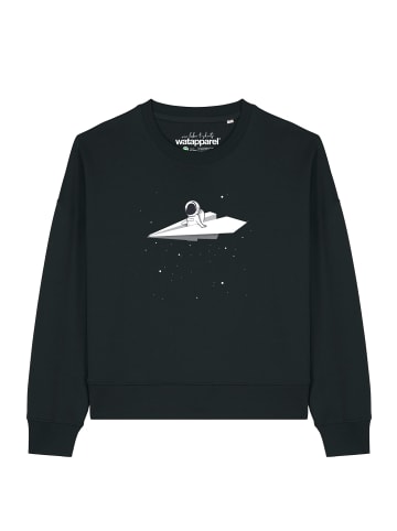 wat? Apparel Sweatshirt Fly me to the moon in Schwarz