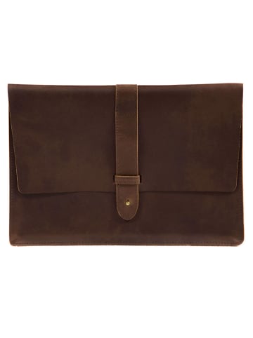 Buckle & Seam Aspen Laptophülle Leder 20,5 cm brown