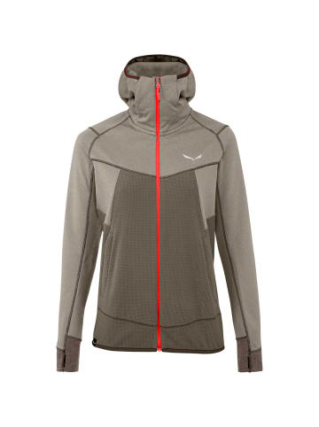 Salewa Fleecejacke Puez Hybrid in Braun