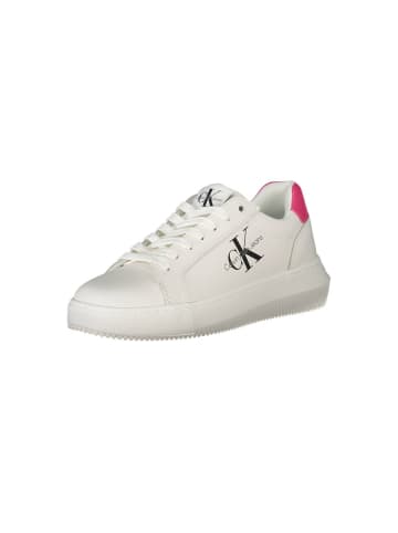 Calvin Klein Weiße Leder-Sneaker