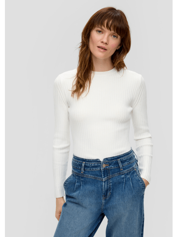 s.Oliver Strickpullover langarm in Creme