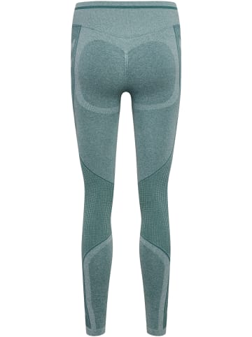 Hummel Leggings Hmlmt Lulu Seamless Scrunch Tights in NORTH ATLANTIC MELANGE