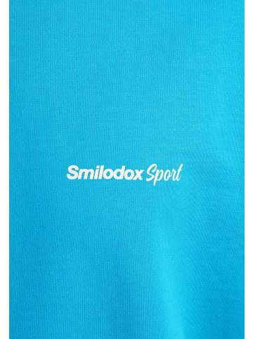 SMILODOX T-Shirt Tamio in Hellblau