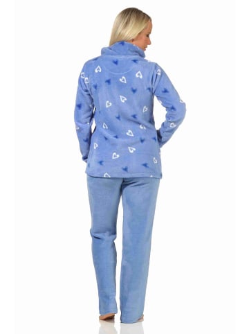 NORMANN Hausanzug Coralfleece - 58671 in hellblau