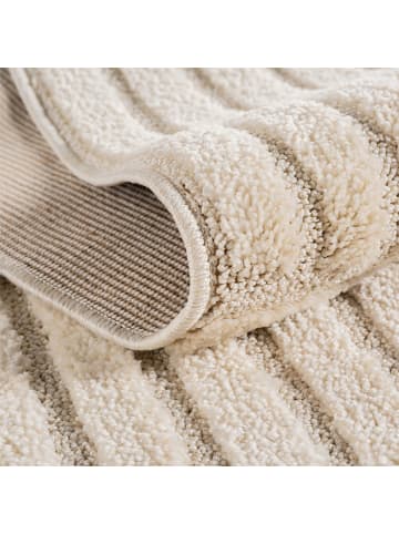 Teppich Boss Kurzflor Teppich Art 1123, rund - Creme