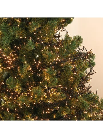 MARELIDA LED Büschel Lichterkette Cluster blinkend L: 6m in schwarz