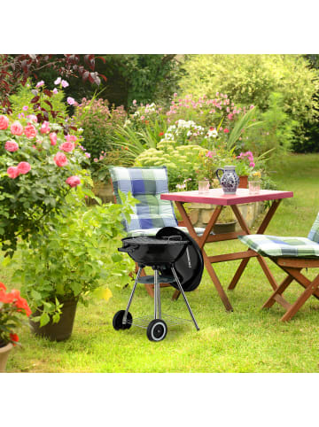 relaxdays Kugelgrill in Schwarz - Ø 44 cm