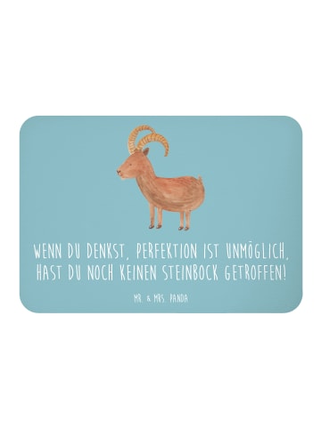 Mr. & Mrs. Panda Magnet Steinbock Perfektion mit Spruch in Meeresbrise