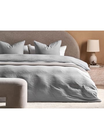Beliani 3-tlg Bettwäsche-Set SUMNER in Grau