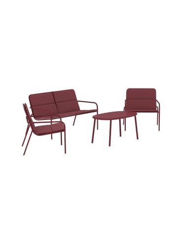 ebuy24 Sofaset Fourni (4-teilig) Bordeaux 50 x 90 cm
