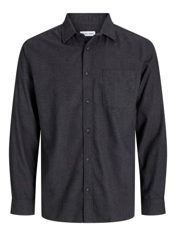 JACK & JONES PLUS Hemd in Dark Grey Melange