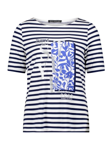 Betty Barclay Ringelshirt mit Placement in Weiß/Dunkelblau