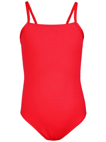 Aquarti Mädchen Badeanzug mit Spaghettiträgern in rot