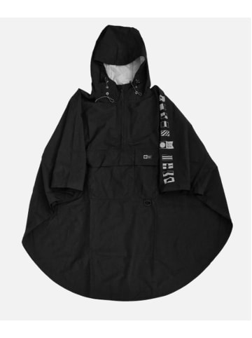 Salty Crew Regenponcho Delta in Schwarz S