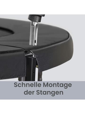 SONGMICS Trampolin Saul in Schwarz - Ø366 cm