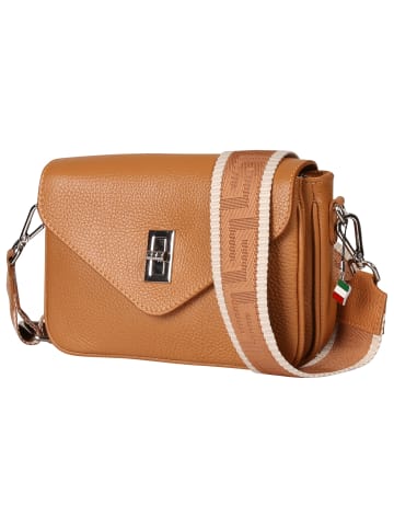 Florence Florence Umhängetasche Leder hellbraun ca. 22cm