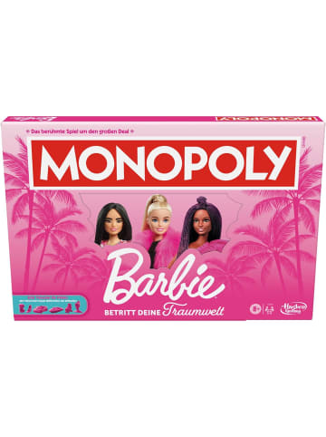 Hasbro Monopoly - Barbie + Top Trumps Barbie Brettspiel Gesellschaftsspiel in bunt