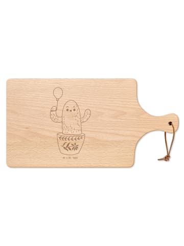 Mr. & Mrs. Panda Schneidebrett Kaktus Luftballon ohne Spruch in Transparent