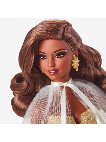 Barbie Puppe Signature  2023 Holiday 35. Edition mit goldenem Kleid 6+ HJX05