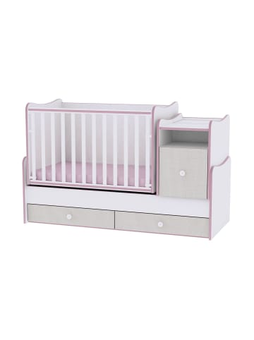 Lorelli Babybett Trend Plus NEW 4 in 1 in rosa