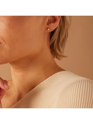 Lucardi 585 Gold Ohrringe Rund
